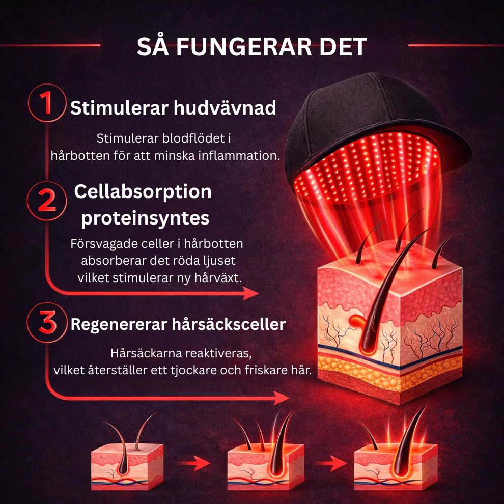RedCap™ - Röd ljusterapi för återväxt
